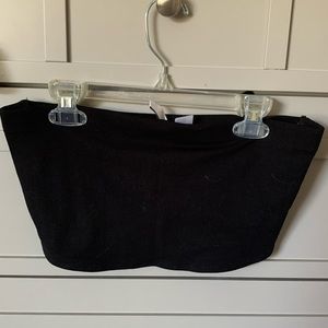 Black bandeau/ tube top
